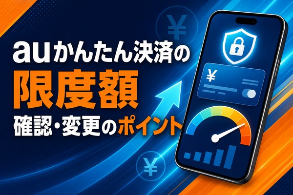 auかんたん決済の限度額は変更できる？確認方法と10万円の注意点