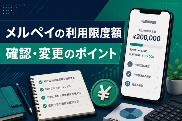 メルペイの利用限度額の確認・変更方法