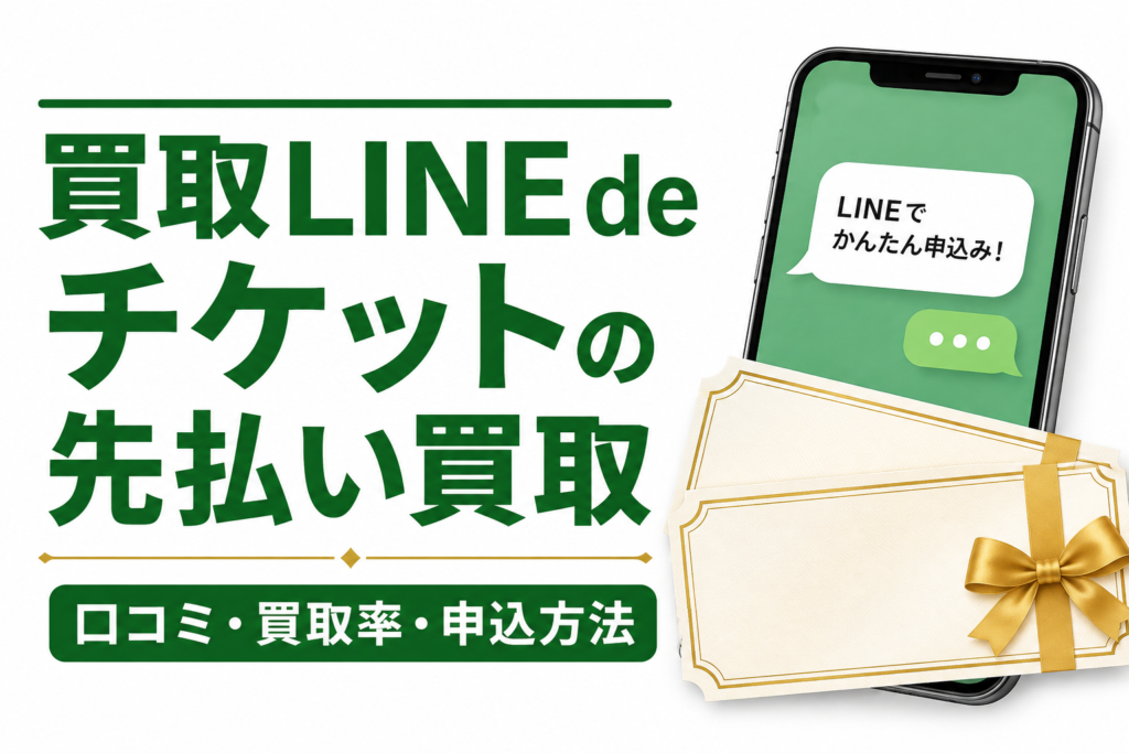 買取LINEdeチケットの先払い買取｜口コミ・買取率・申込方法