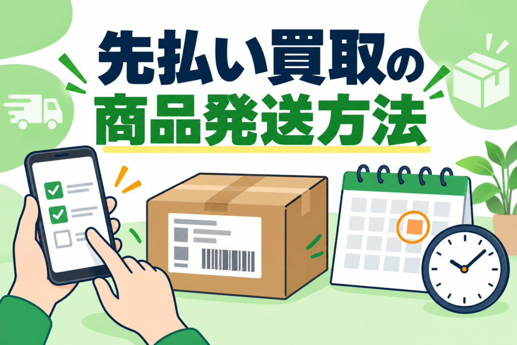 先払い買取の商品発送方法｜レターパック・発送期限・遅れた場合