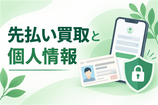 先払い買取で個人情報を送る前に確認すること｜本人確認書類・口座情報の扱い