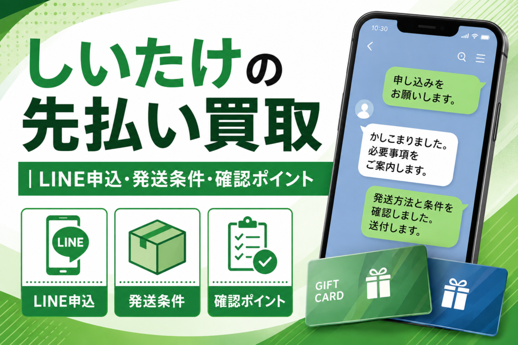 しいたけの先払い買取｜LINE申込・発送条件・確認ポイント