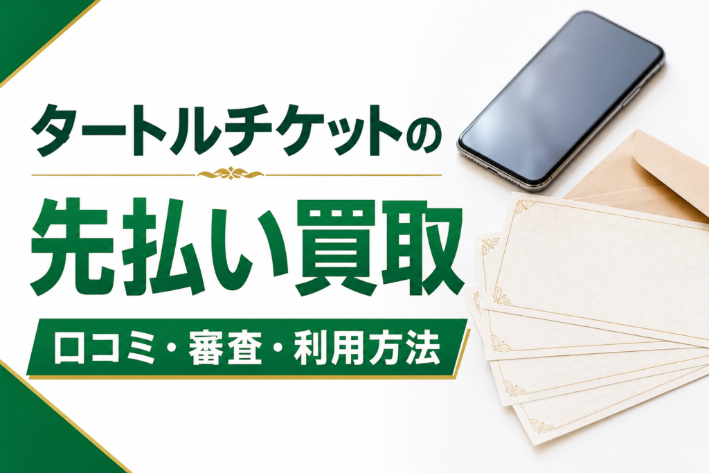 タートルチケットの先払い買取｜口コミ・審査・利用方法